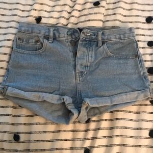 Denim shorts